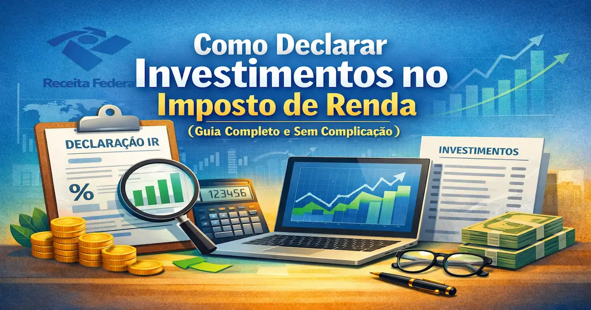 Como declarar investimentos no Imposto de Renda passo a passo