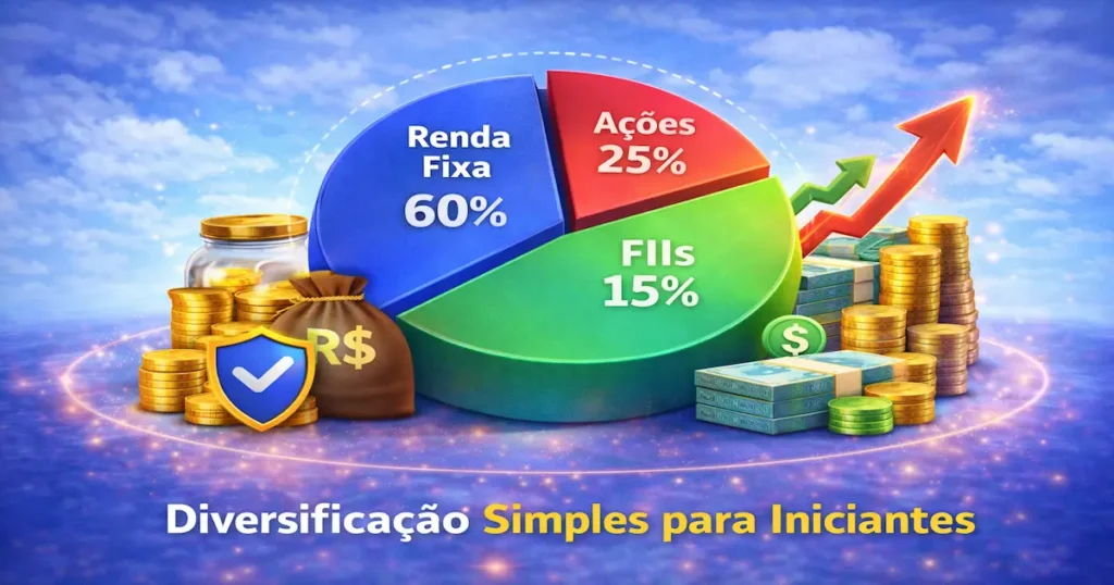 diversificação simples para iniciantes porcentagem recomendada