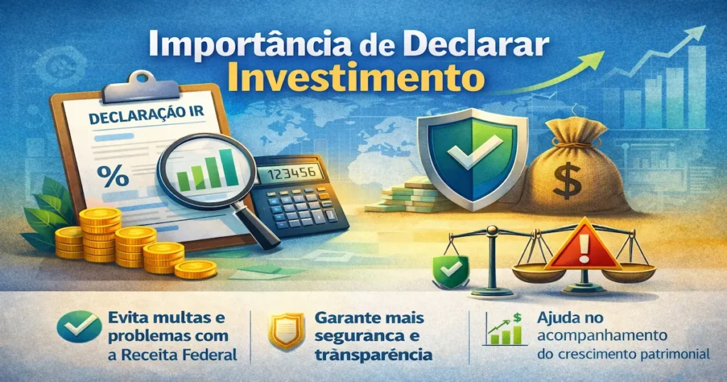 importancia declarar investimentos imposto de renda