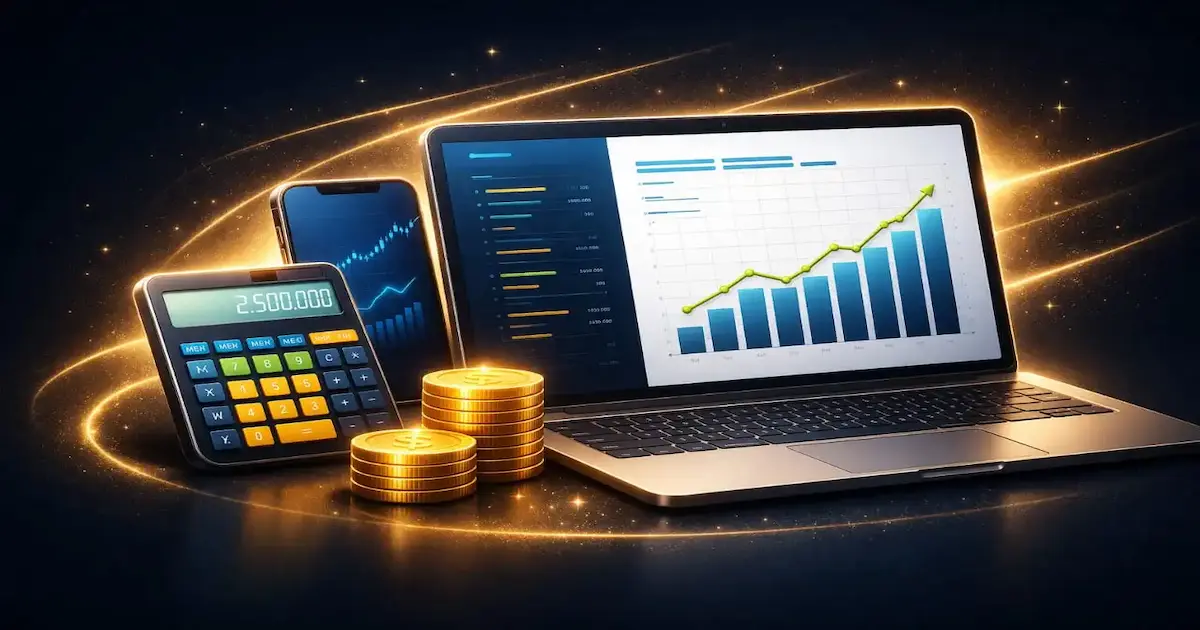 Notebook do investidor ilustrando  investimento todos os meses de forma consistente