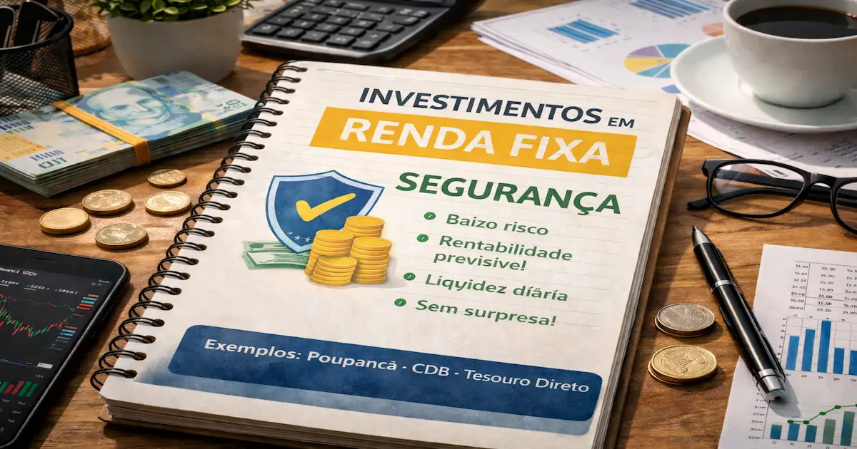 Investimentos em renda fixa garantindo segurança financeira
