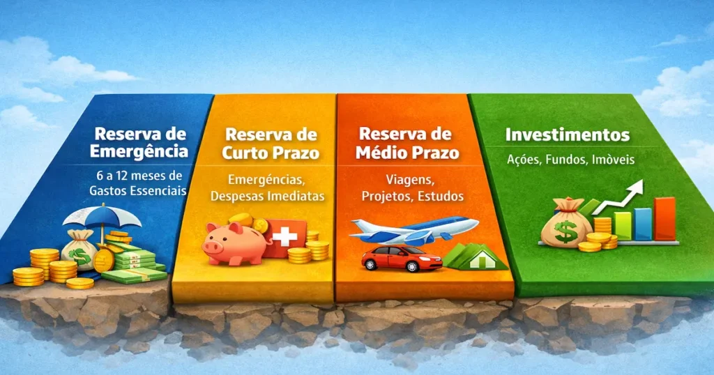  Etapas da organização financeira antes de investir