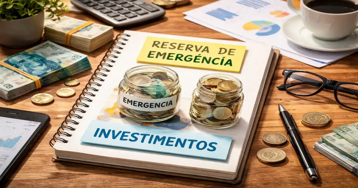 Reserva de emergência protegendo o investidor contra imprevistos financeiros