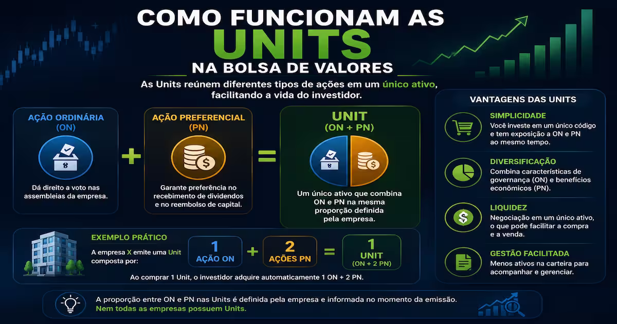 Como funcionam as Units na Bolsa de Valores